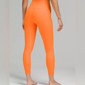 Orange Lululemon leggings